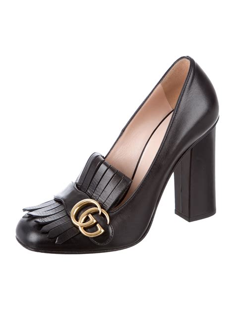 gucci marmont pump sale size 8|Gucci Marmont platform pumps.